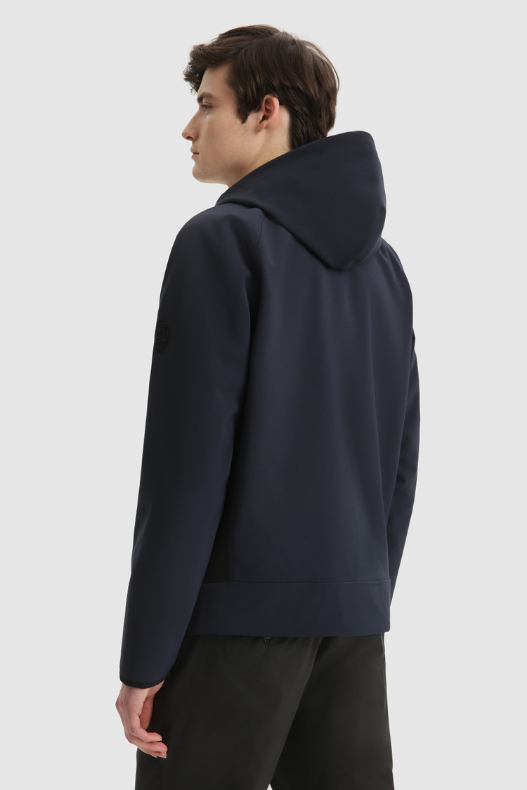 Cotton-nylon blend full-zip Hoodie