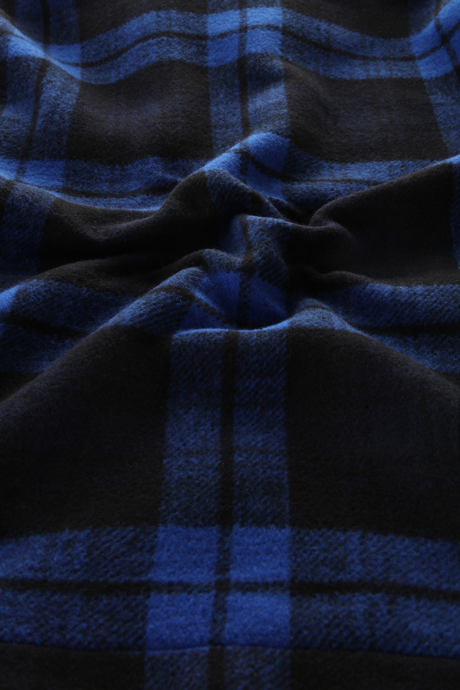 Timber Plaid flannel overshirt met ritssluiting in een wolmix blauw photo 10 | Woolrich