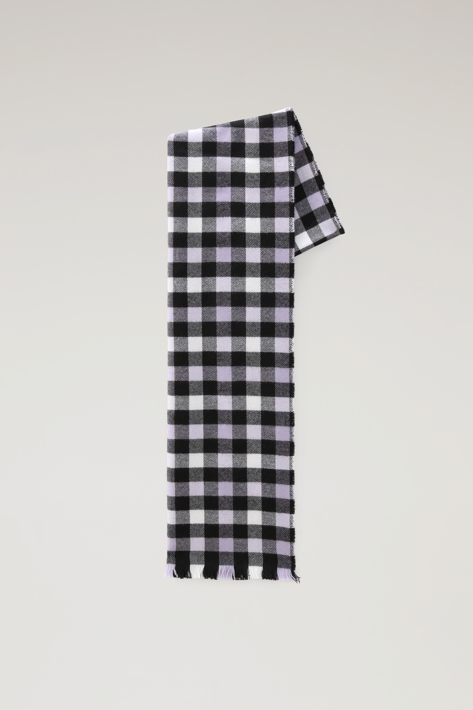 Écharpe à carreaux en pure laine rose | Woolrich