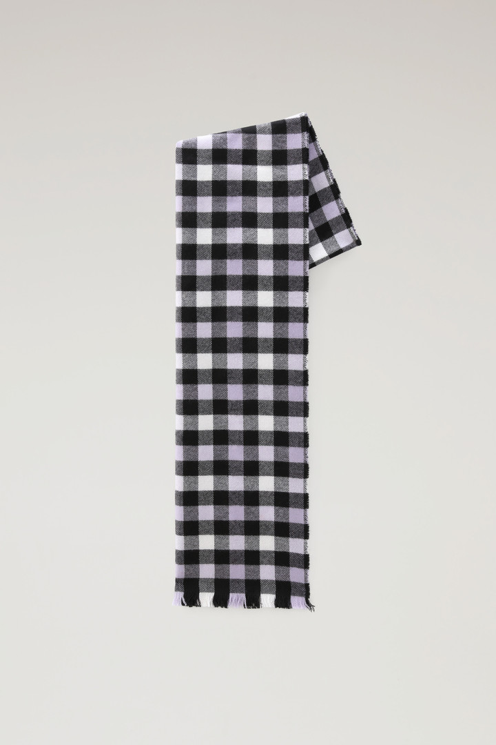 Check Scarf in Pure Wool Pink photo 1 | Woolrich
