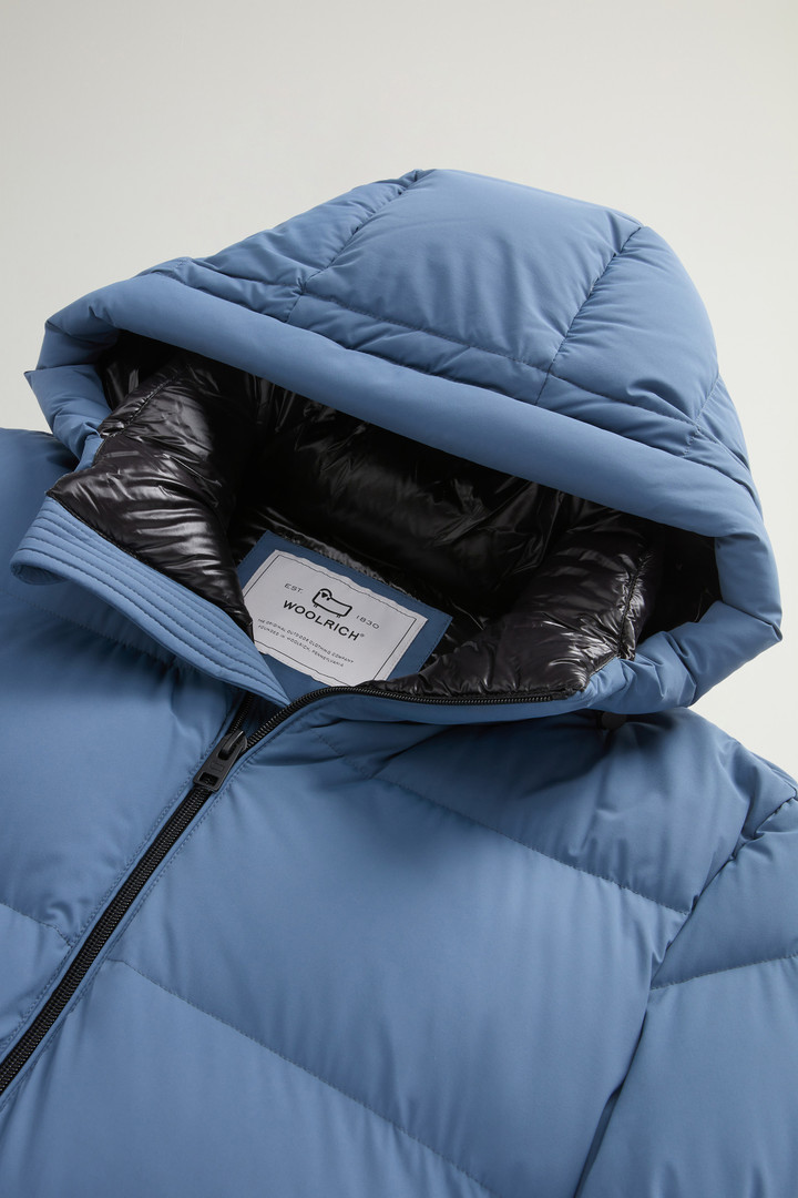 Sierra Supreme Down Jacket in Stretch Nylon Blue photo 6 | Woolrich