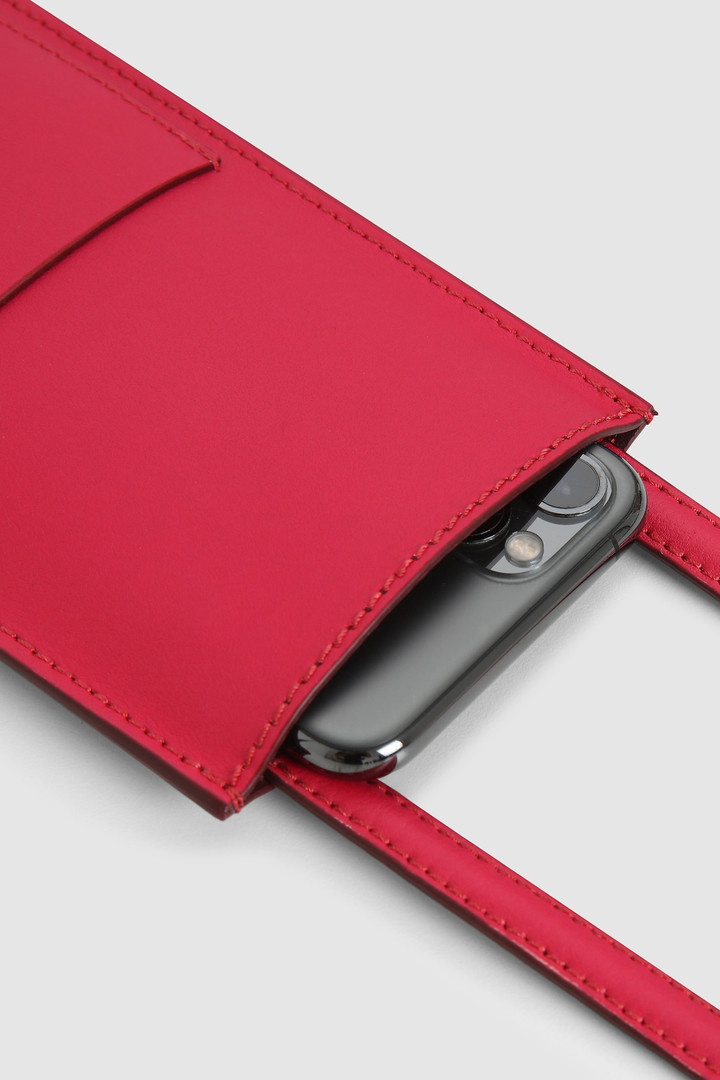 Leather Neck Bag Pink photo 2 | Woolrich
