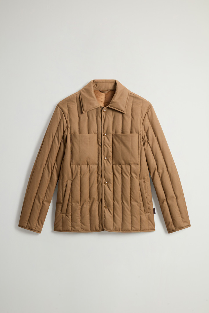 LUXE WOOL SHIRT JACKET Beige photo 5 | Woolrich