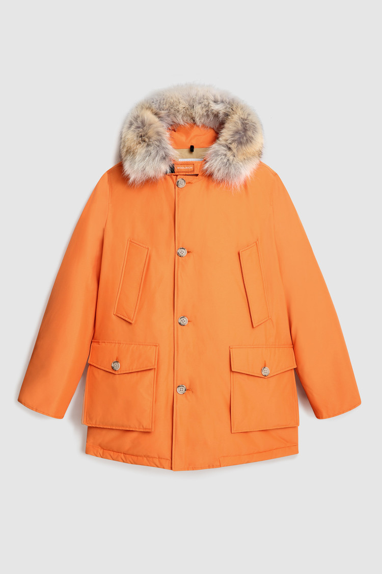 orange parka womens