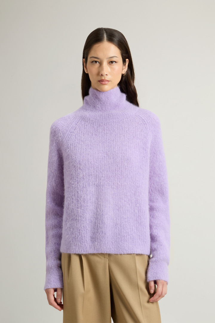 Rollkragenpullover aus Alpaka-Wollmischung Violett photo 1 | Woolrich