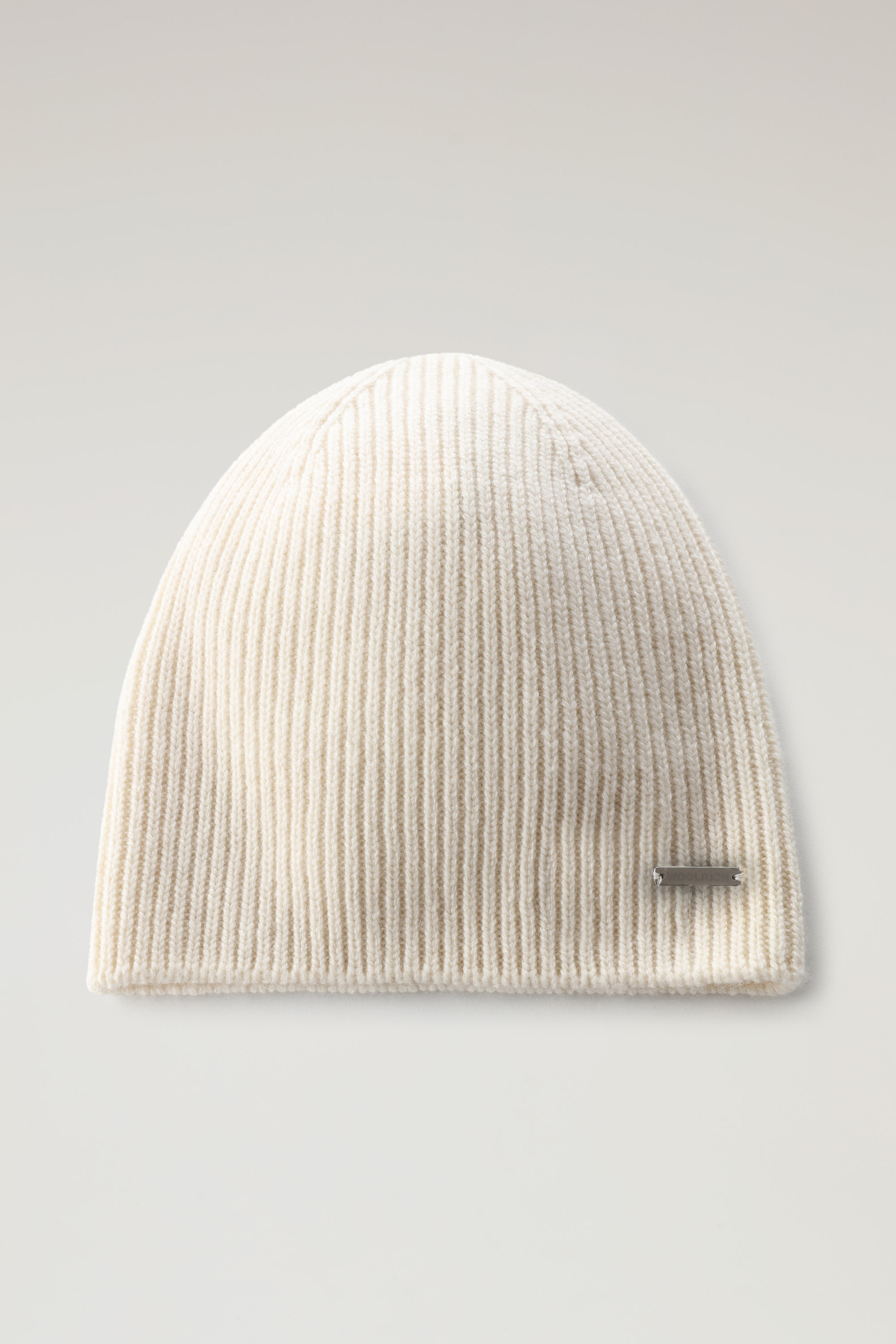 Gerippte Beanie aus Kaschmir Beige | Woolrich