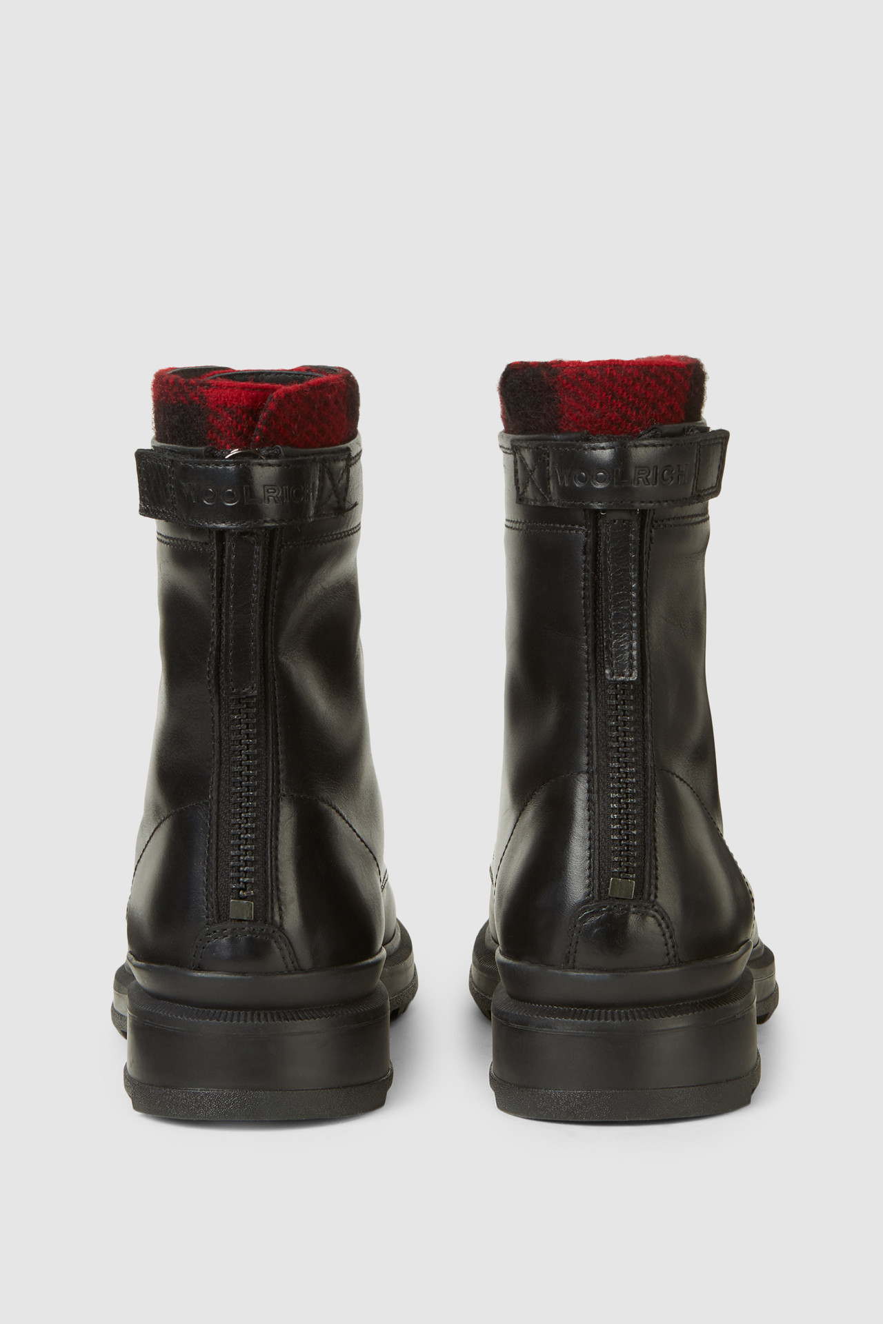 Work Boot With Check Pattern