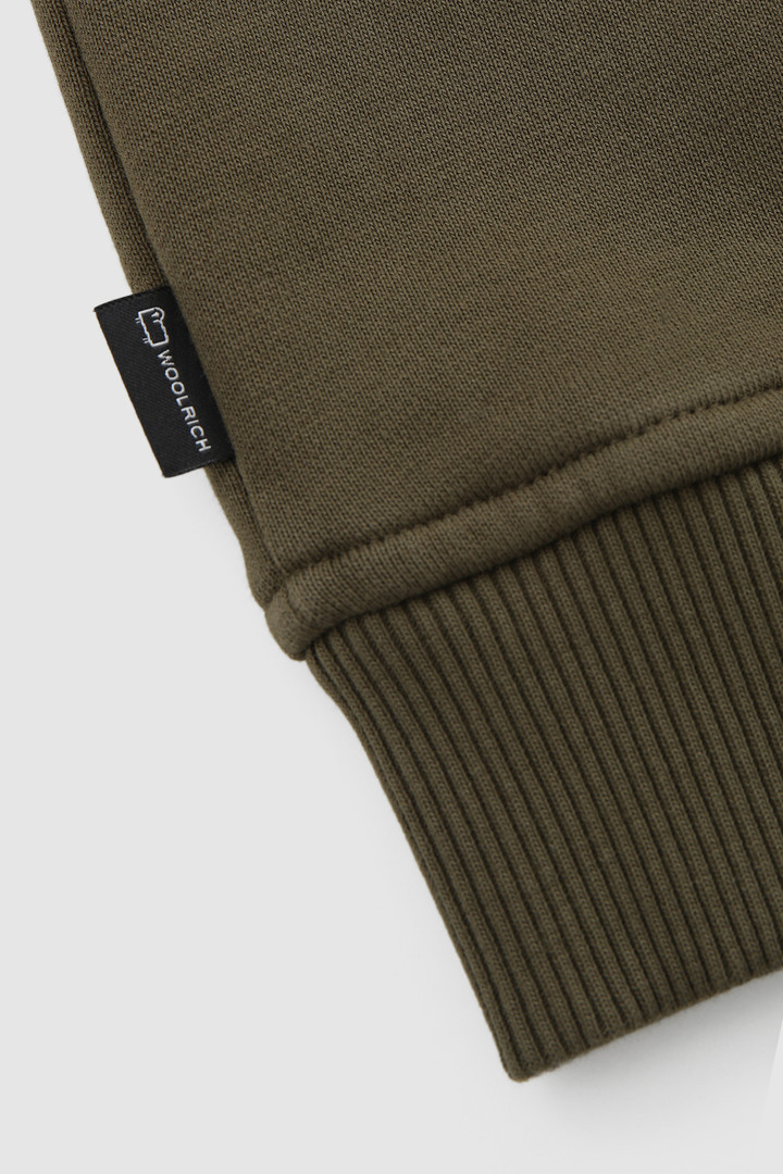 Boy's crewneck sweatshirt in organic cotton Green photo 4 | Woolrich