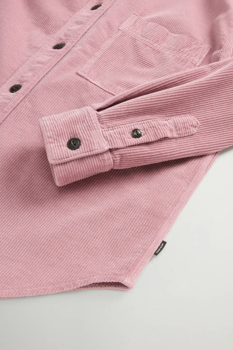 Chemise teinte en pièce en velours côtelé Rose photo 2 | Woolrich