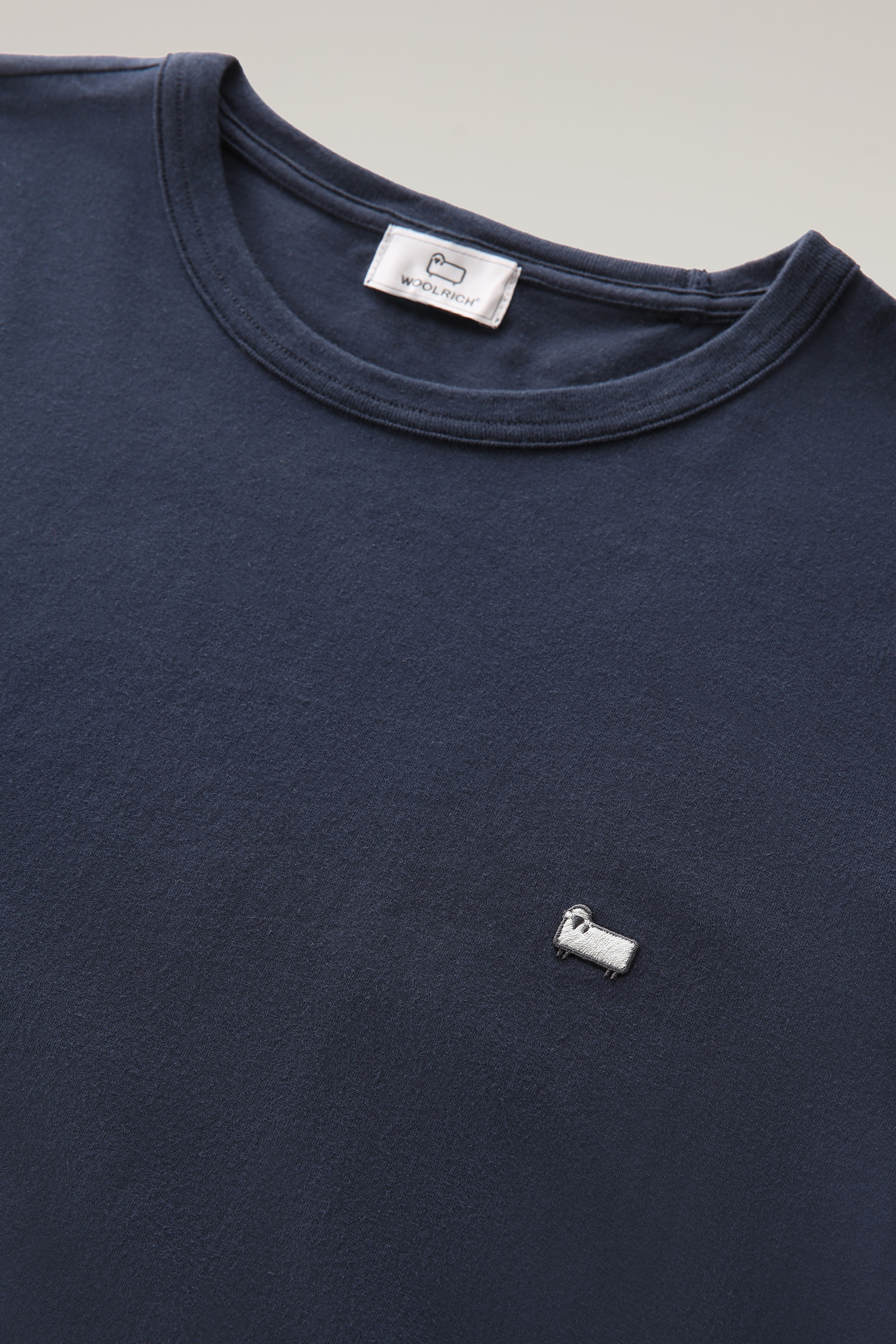 T-shirt Sheep en coton bleu photo 6 | Woolrich