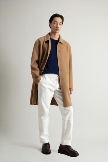 Coat in Pure Virgin Wool Beige | Woolrich