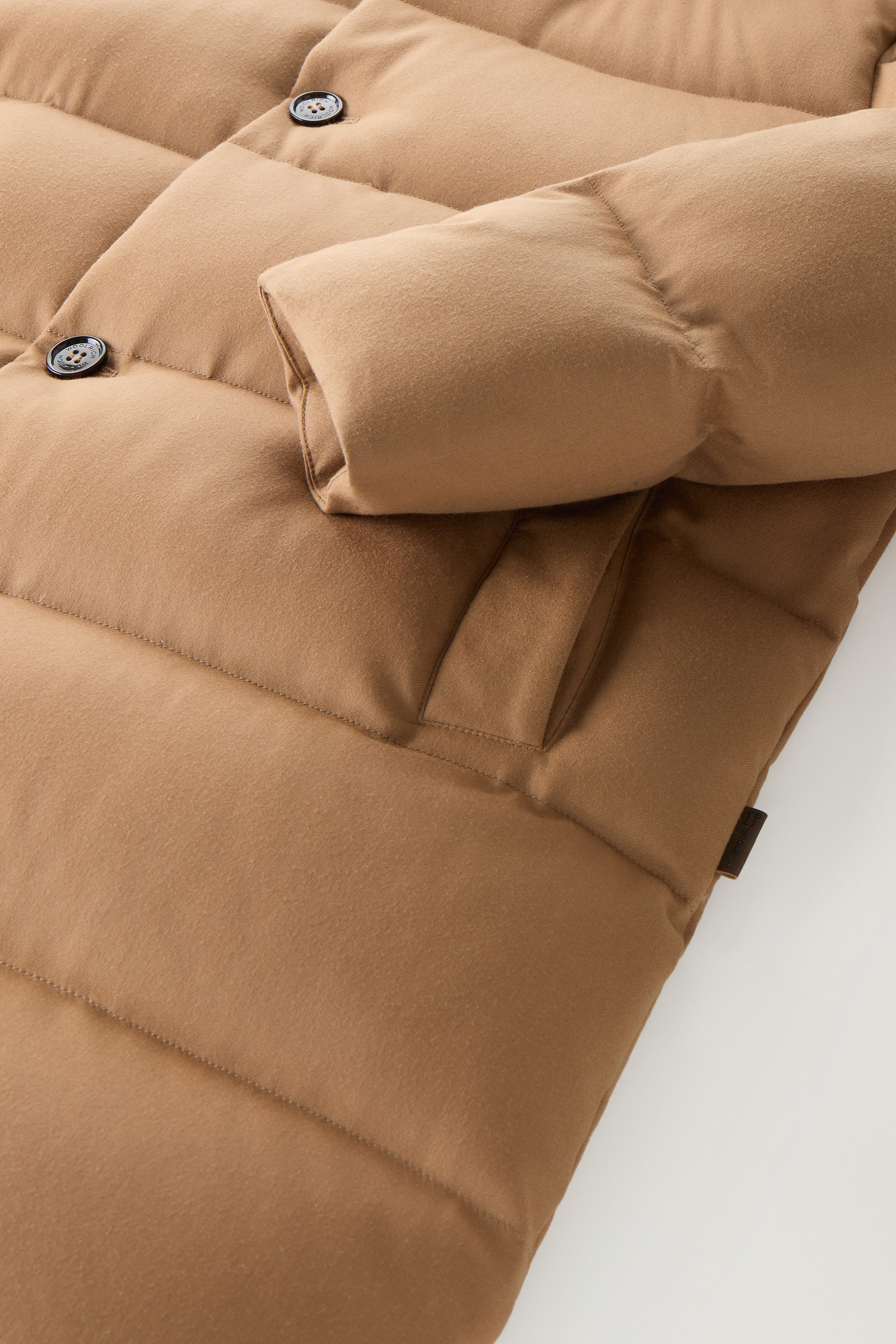 Parka longue en laine Vitale Barberis Canonico beige photo 8 | Woolrich