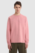 Long-Sleeve T-Shirt in Garment-Dyed Cotton