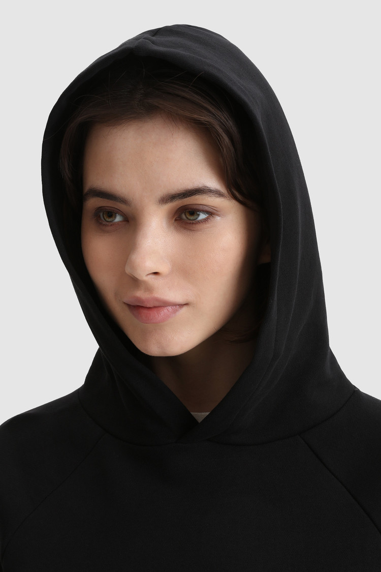 Sweat à capuche en molleton avec logo imprimé