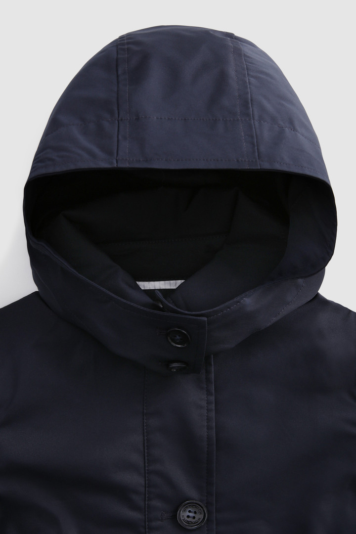 Trench da bambina in Stretch Twill blu photo 3 | Woolrich