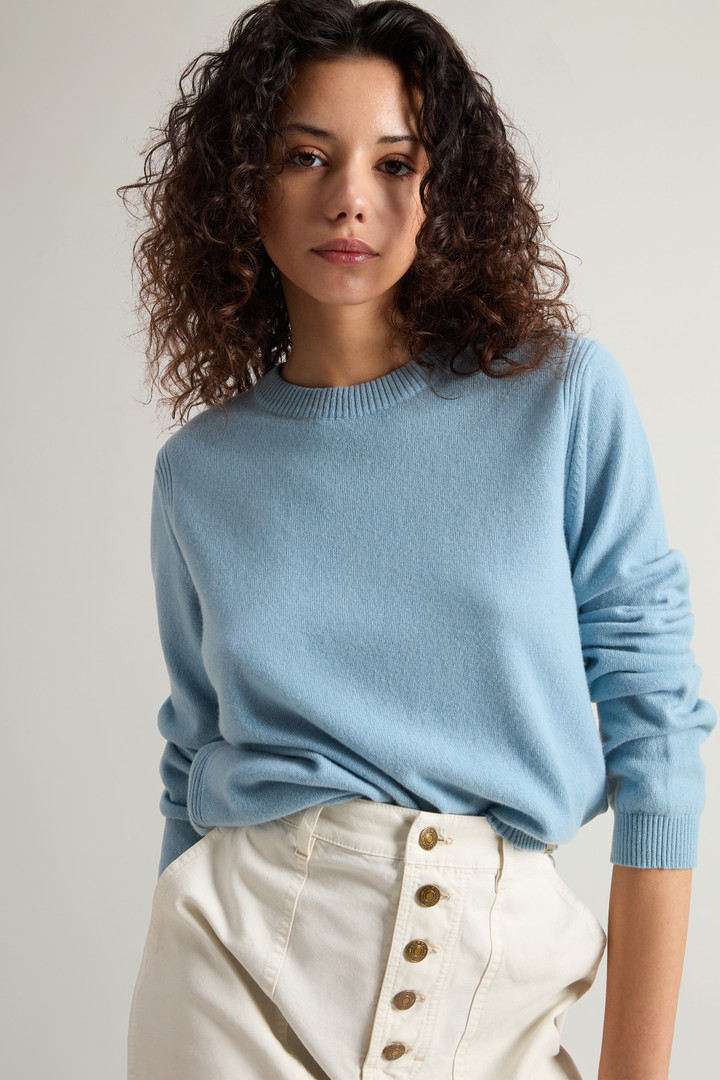 Pure Cashmere Sweater with Boat Neck Blue photo 4 | Woolrich