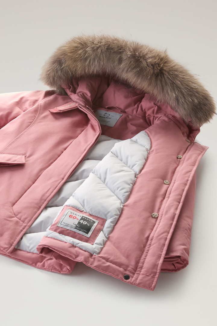 Girls' Arctic Parka with Detachable Fur Trim Pink photo 6 | Woolrich