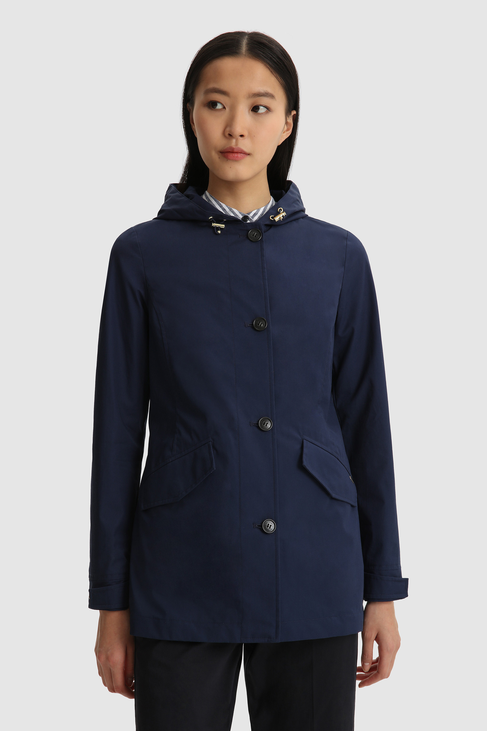 Jessamine Parka in Triple-Layer Cotton Blue | Woolrich