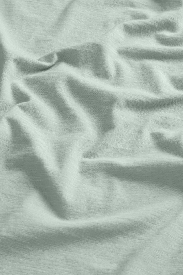 T-Shirt in Pure Cotton Slub Fabric Green photo 3 | Woolrich