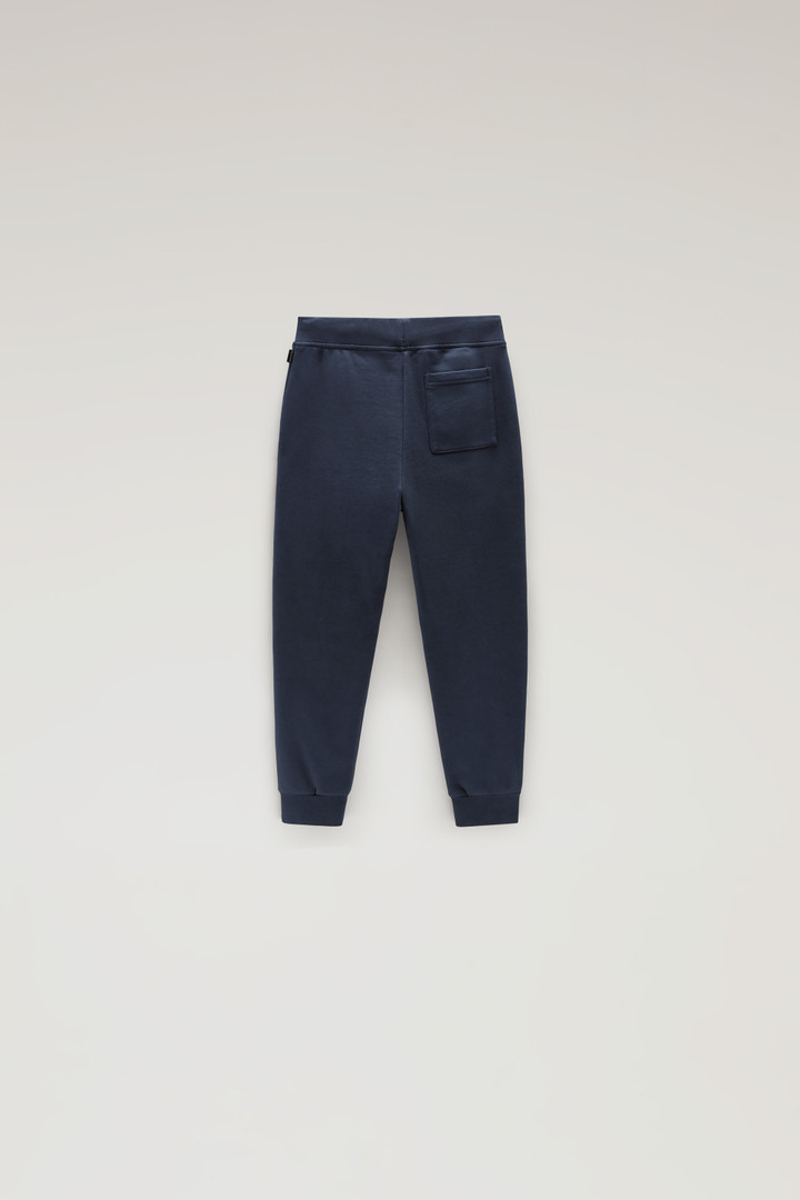 Boys' Fleece Sweatpants Blue photo 2 | Woolrich