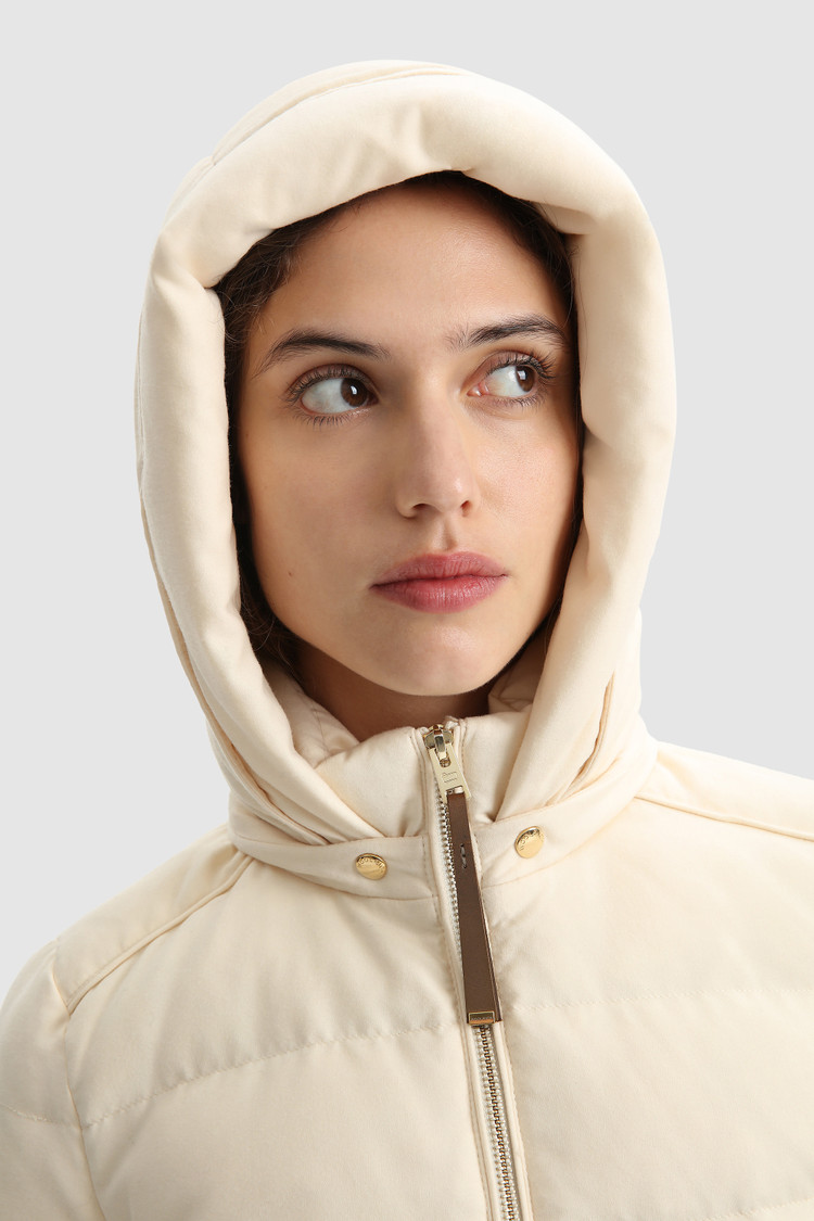 Luxury Parka in Italian virgin wool and silk