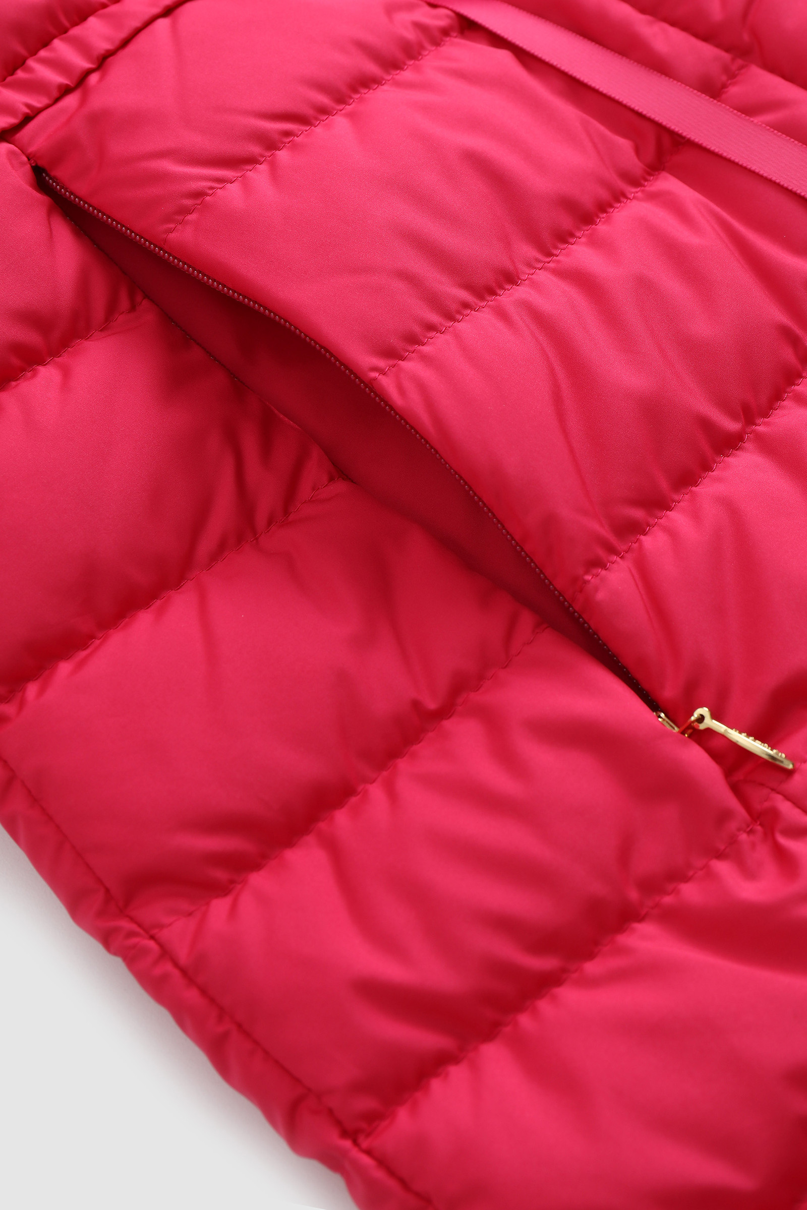 Gefütterte Weste Hibiscus mit Kapuze Rosa photo 8 | Woolrich