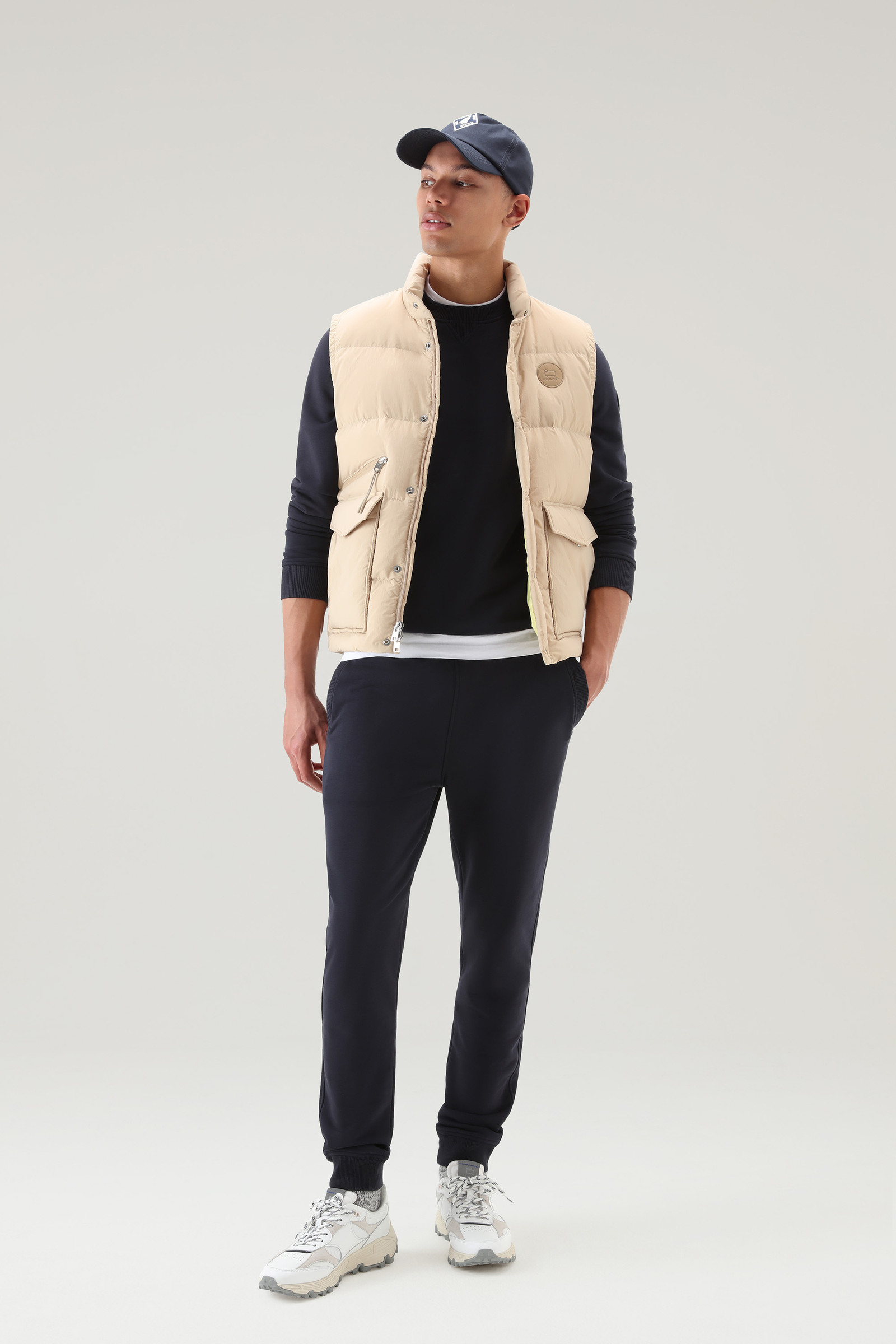 Aleutian Quilted Vest in recycled Eco Taslan Nylon Beige photo 2 | Woolrich