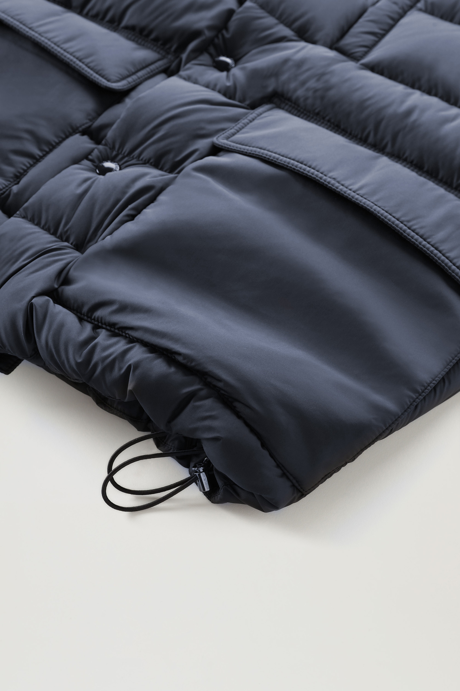Giacca Sierra con maniche in lana Merino e cappuccio staccabile Blu photo 10 | Woolrich