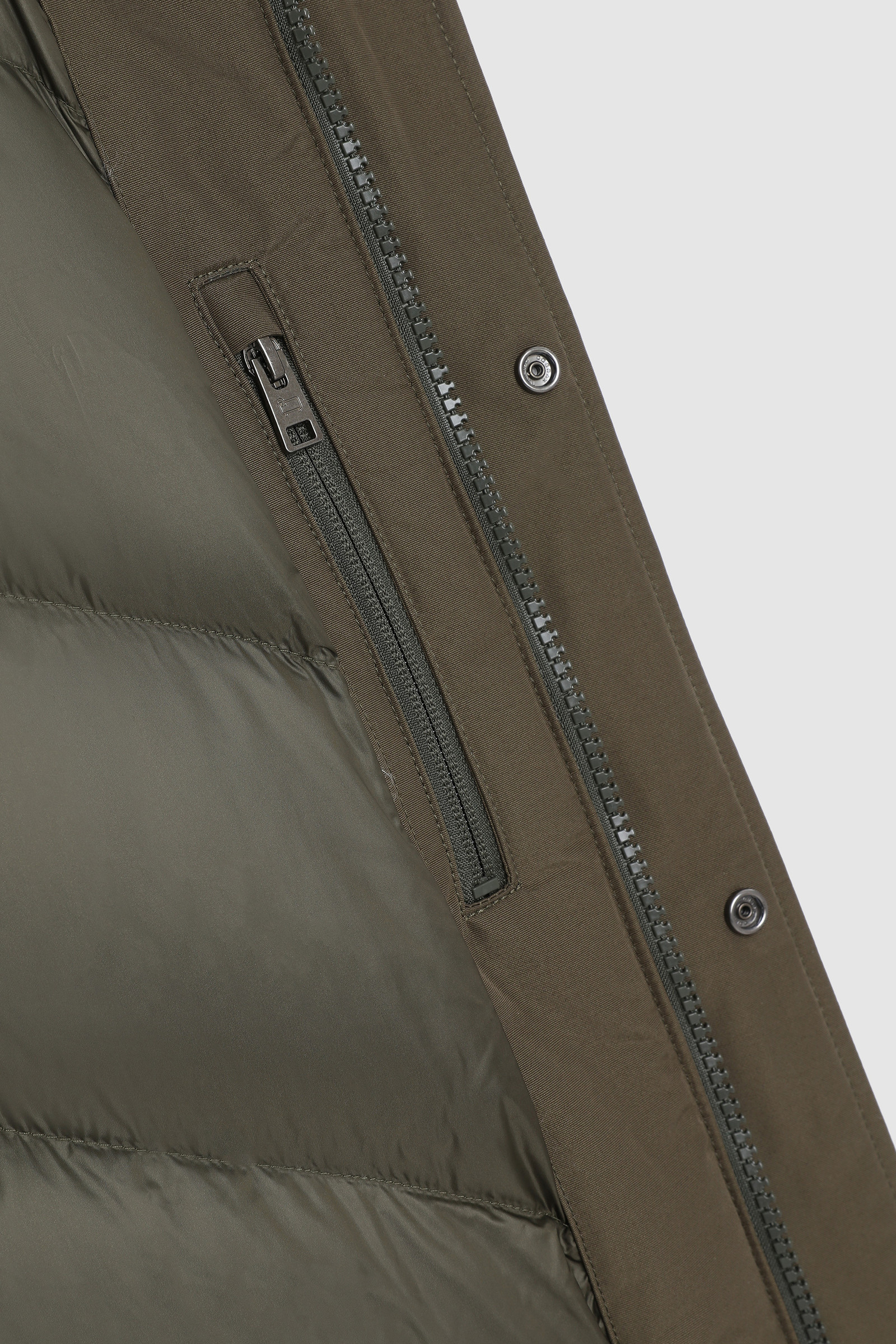 Polar Parka met hoge kraag en afneembare bontkraag Groen photo 9 | Woolrich