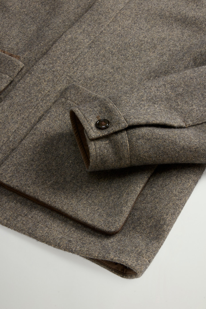 Overshirt aus italienischer Wolle und Baumwolle by Todd Snyder Grau photo 7 | Woolrich