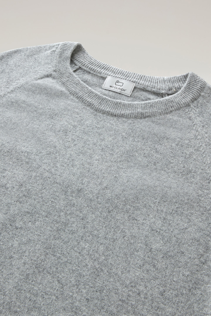 Luxe Crewneck Sweater in Pure Cashmere Gray photo 6 | Woolrich