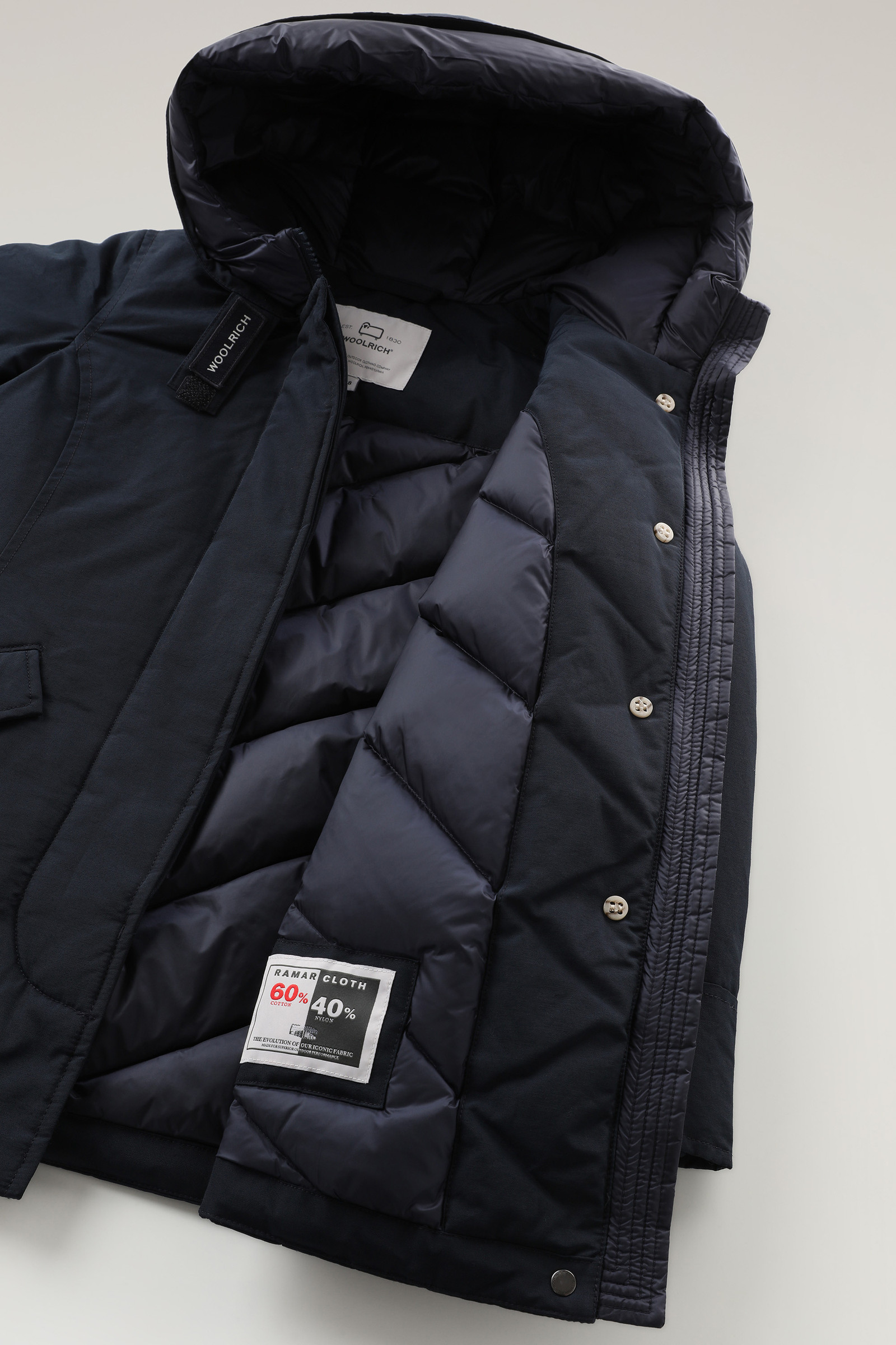 Girls' Arctic Parka Cloth in Ramar Blue photo 6 | Woolrich