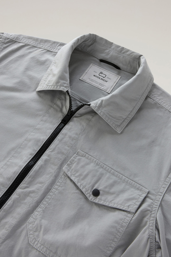 Garment-Dyed Overshirt in Pure Cotton Gray photo 7 | Woolrich