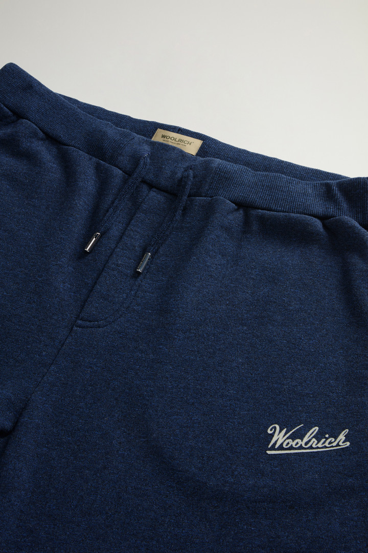 Pants in Pure Cotton Mouliné Fleece Blue photo 2 | Woolrich