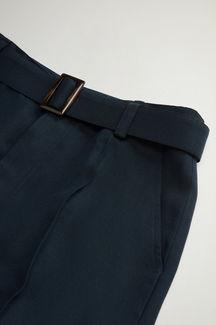 Garment-Dyed Linen-Blend Pants Blue photo 6 | Woolrich