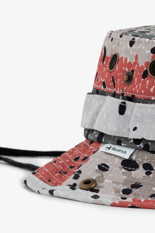 Cappello da pescatore Trout Boonie Aimé Leon Dore / Woolrich grigio photo 2 | Woolrich