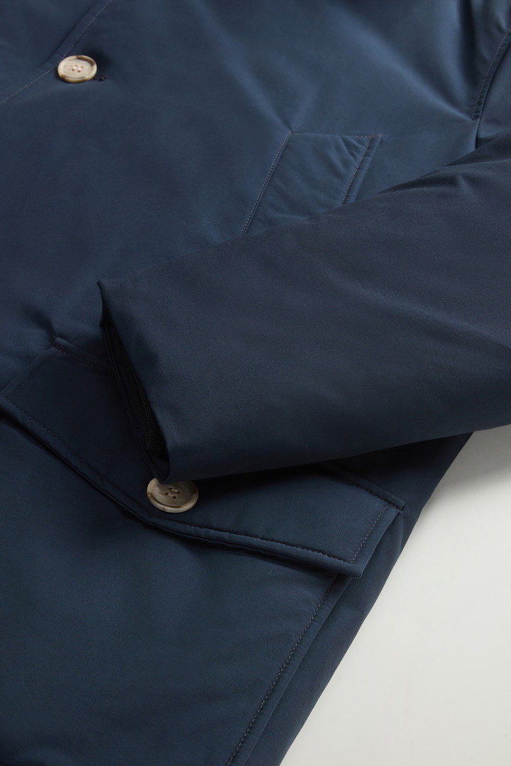 Arctic Anorak in Ramar Cloth with Detachable Fur Blue photo 8 | Woolrich