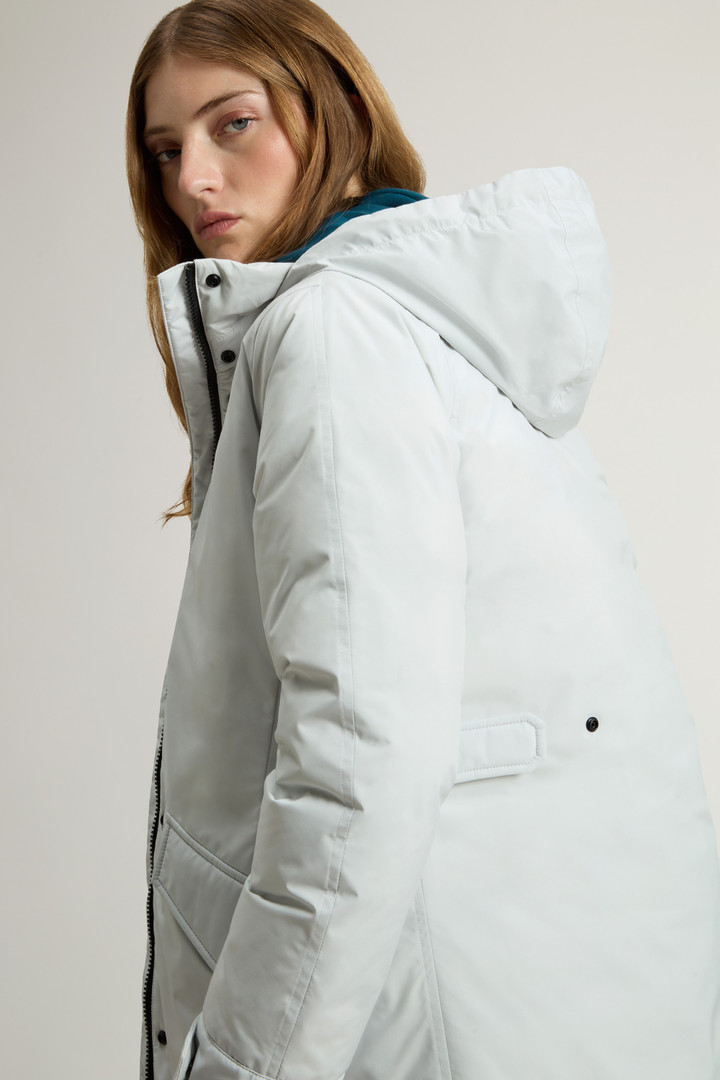 Long Cloud Jacket with Foldaway Hood Gray photo 4 | Woolrich