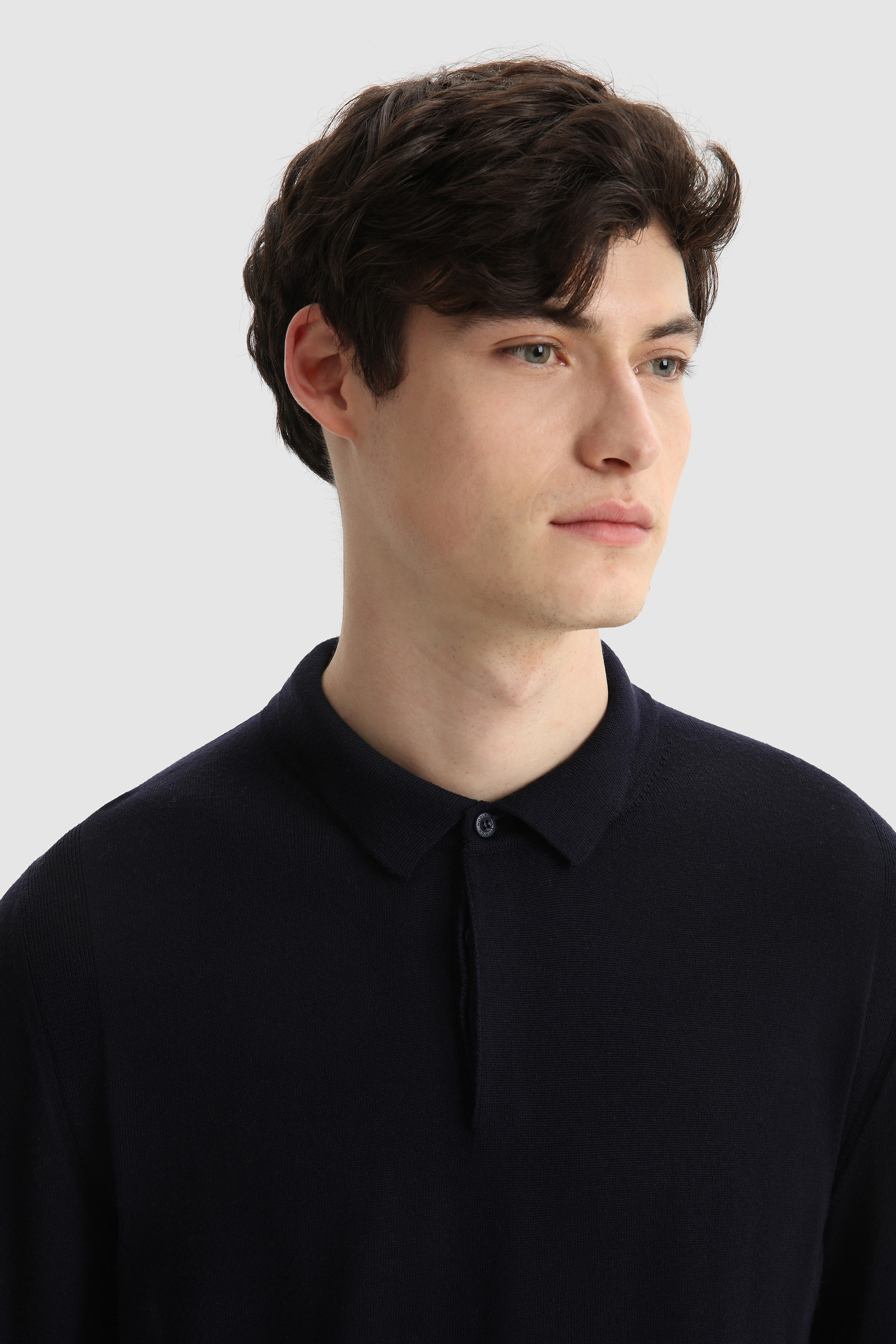 Poloshirt aus extrafeiner Merinowolle