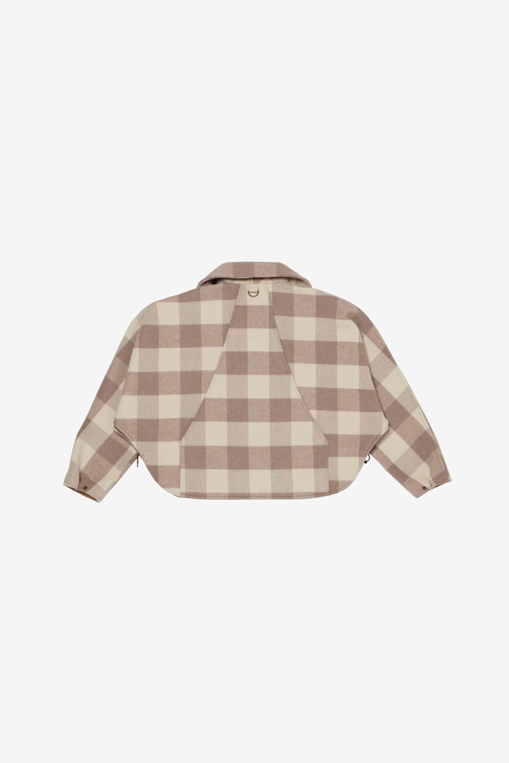 WOOL CHECK HUNTING JACKET Beige photo 6 | Woolrich
