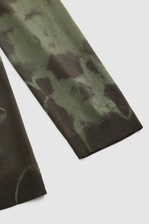 Crewneck Sweater in Garment-Dyed Supima Cotton Green photo 2 | Woolrich