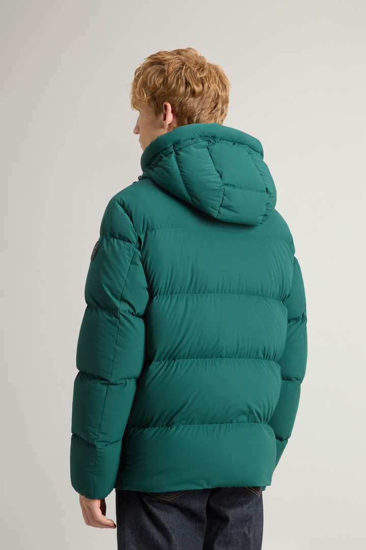 Sierra Supreme Down Jacket in Stretch Nylon Green photo 3 | Woolrich