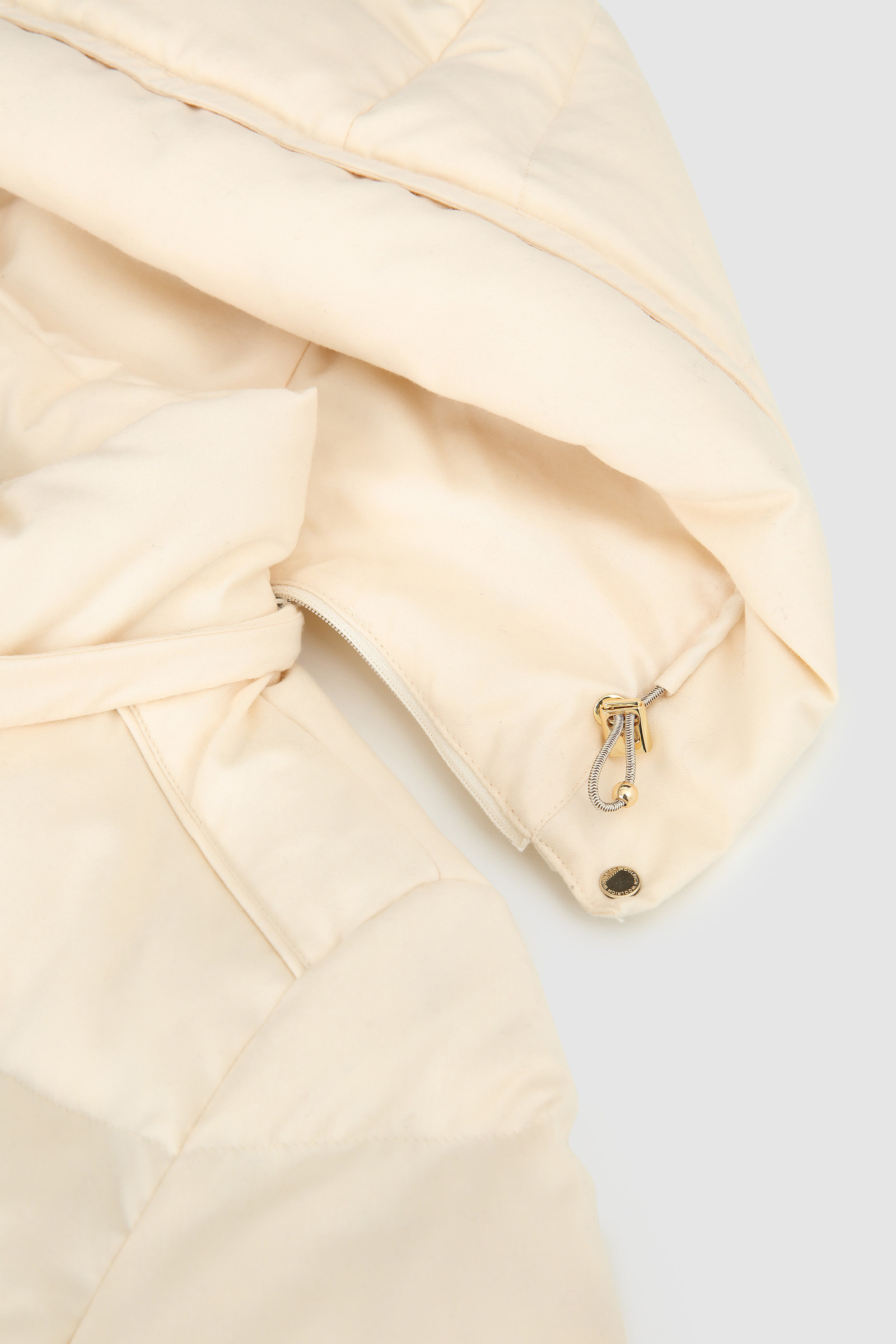 Luxury Parka en seda y lana virgen italiana confeccionado con tejido Loro Piana