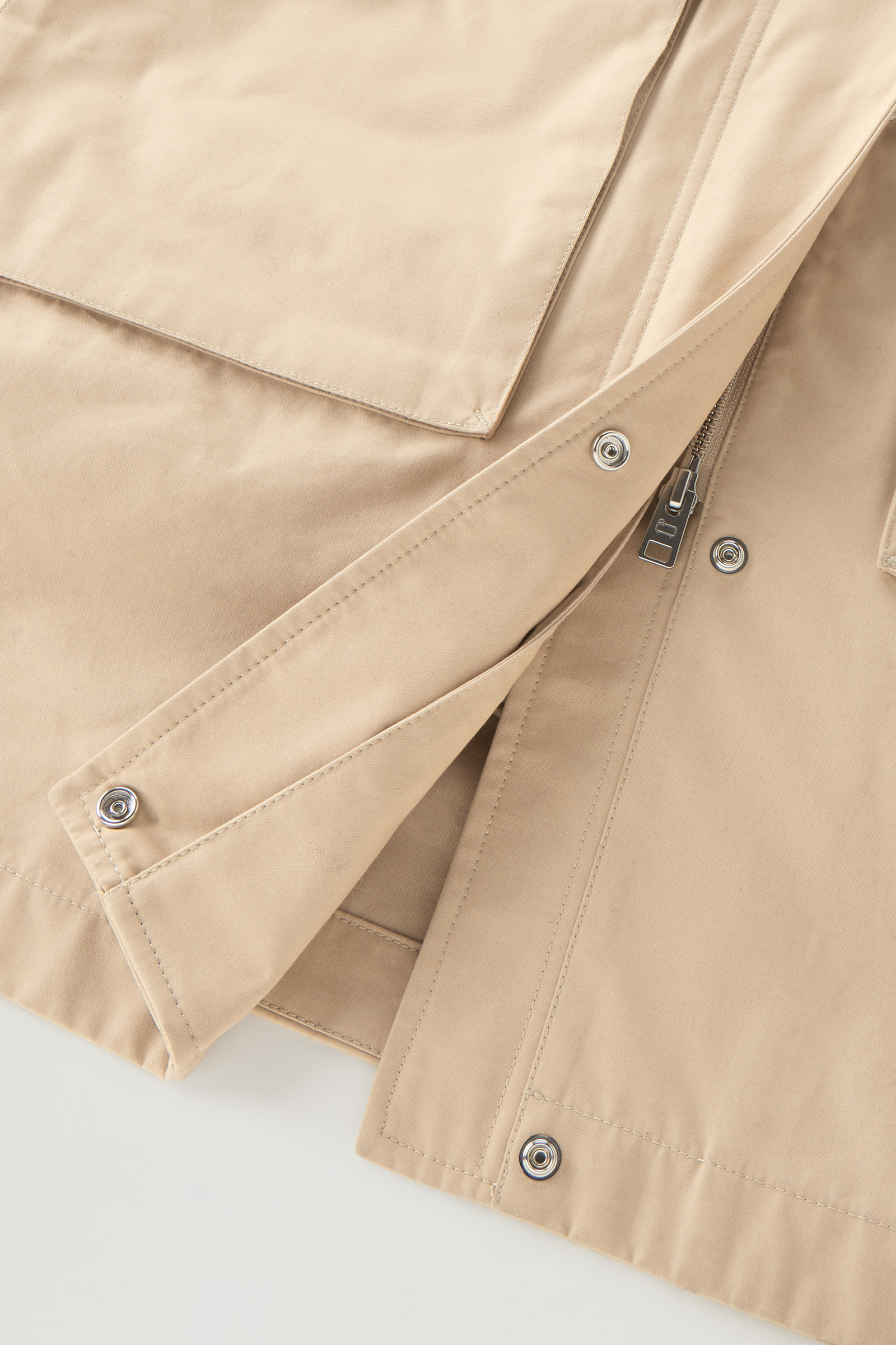 3-in-1 Sideline Parka in Soft Byrd Cotton with Detachable Padded Vest Beige photo 11 | Woolrich