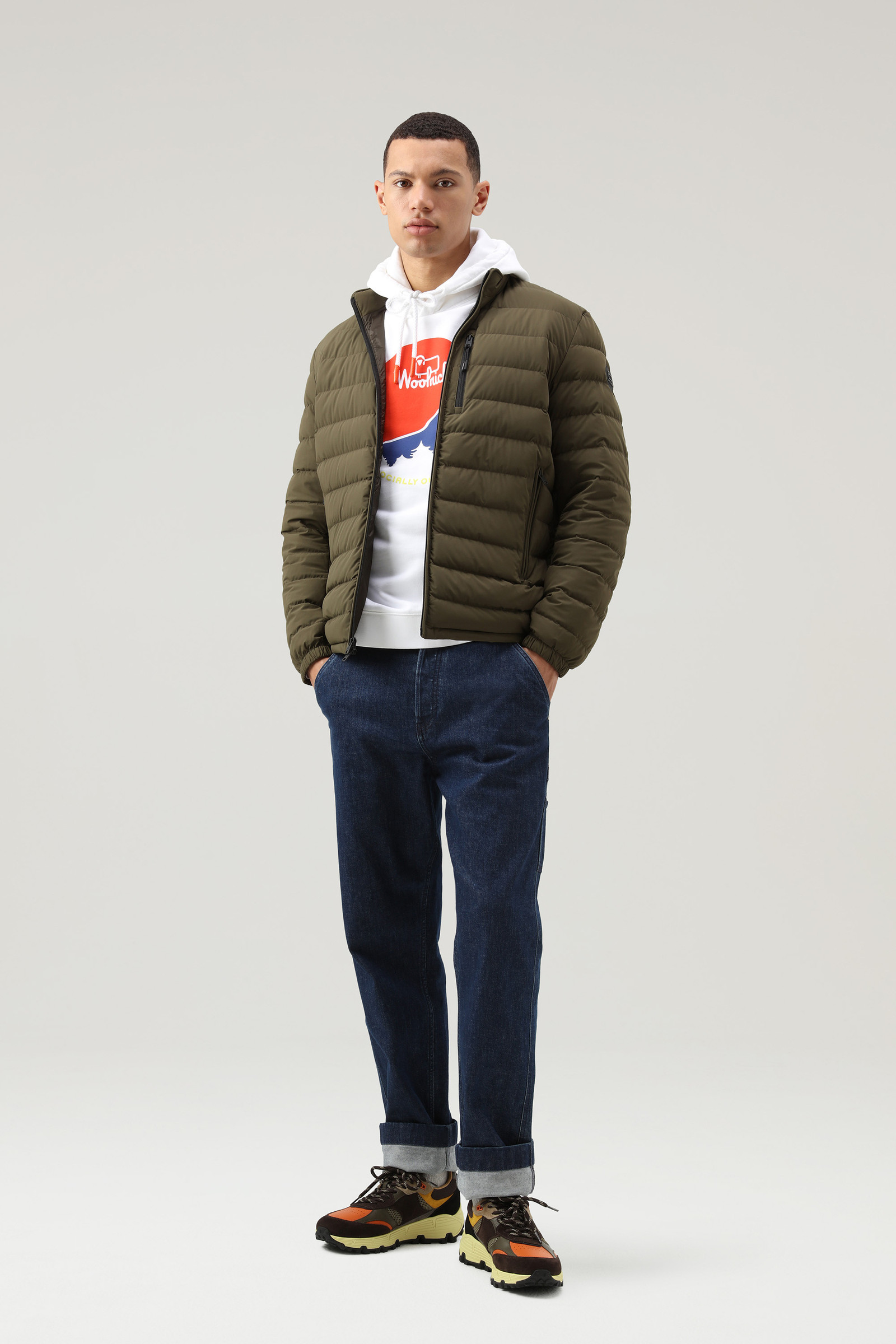 Stretchjacke Sundance Daunenjacke aus Stretch-Nylon Grün photo 2 | Woolrich