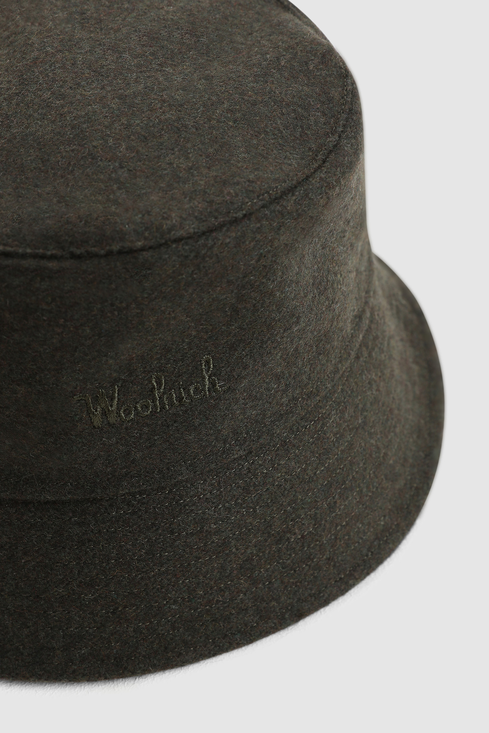 Rain Hat in Wool Blend Green photo 2 | Woolrich