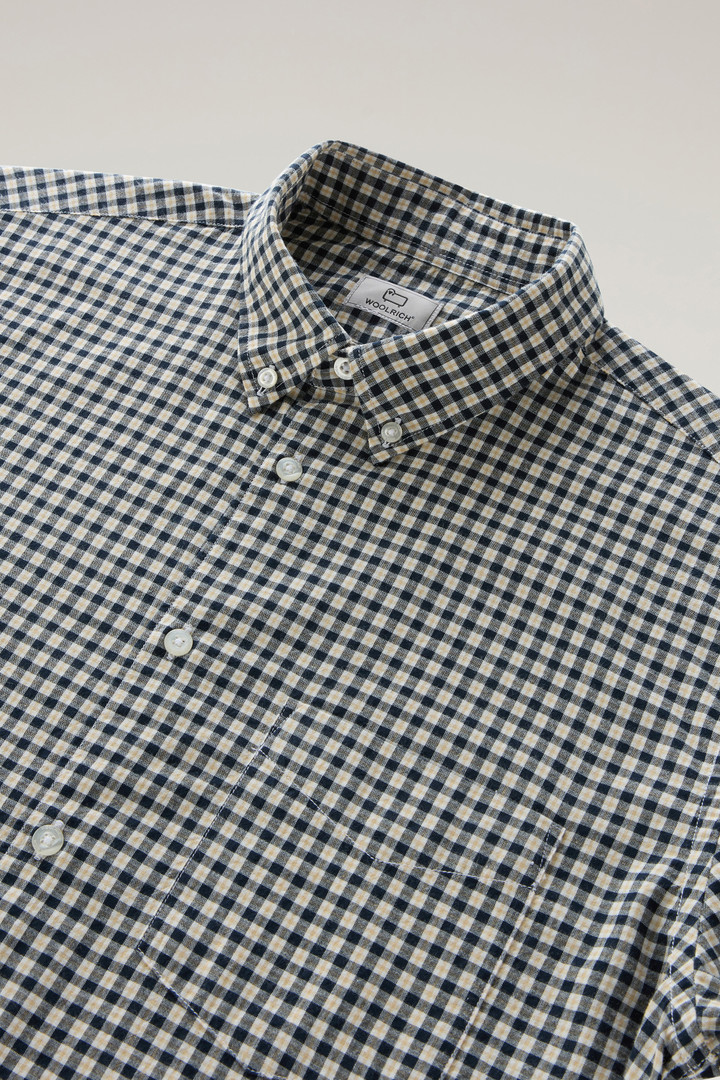 Checked Madras Shirt in Pure Cotton Blue photo 6 | Woolrich