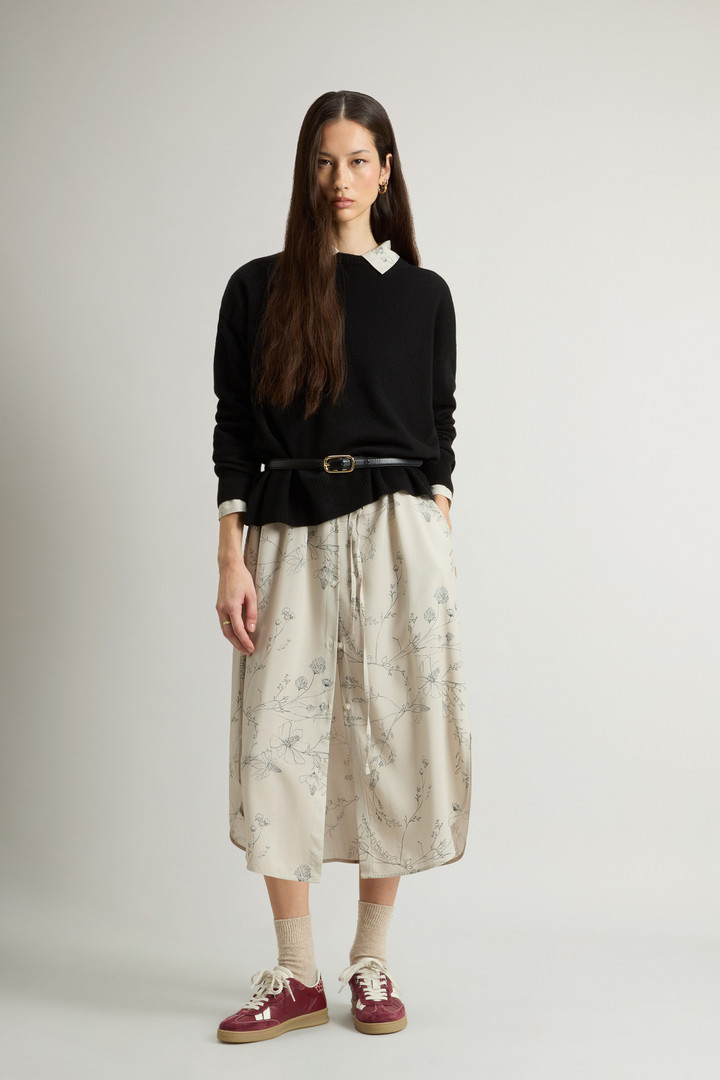 Crewneck Sweater in Virgin Wool and Cashmere Blend Black photo 2 | Woolrich