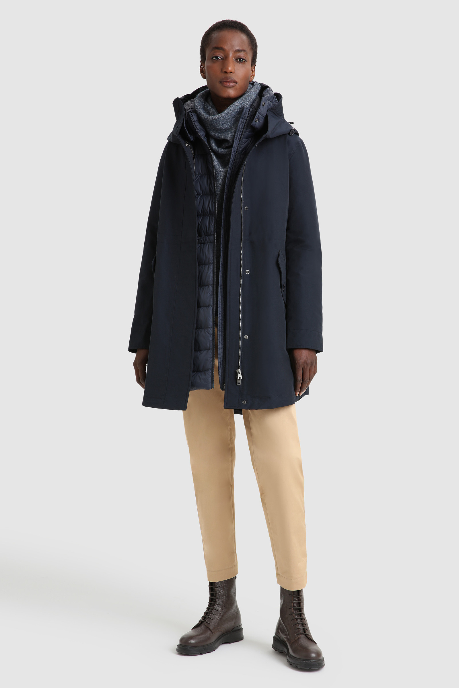 Military Parka longue 3 en 1 en Eco Ramar Bleu photo 2 | Woolrich