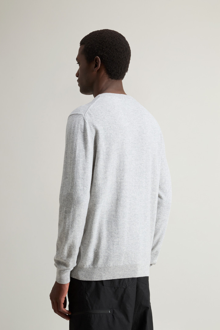 Pure Cashmere Crewneck Sweater Gray photo 3 | Woolrich